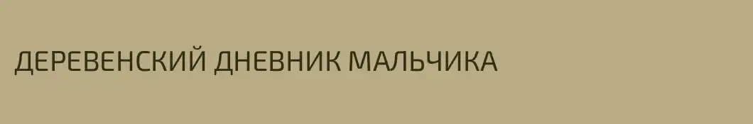 ДЕРЕВЕНСКИЙ ДНЕВНИК МАЛЬЧИКА